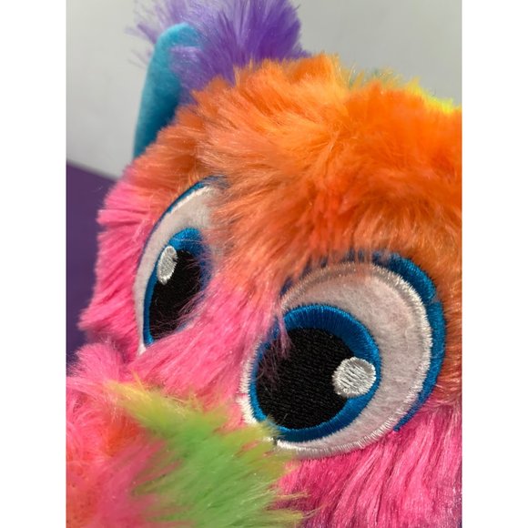 Peekaboo Toys 7 Inch Colored Elephant Tie-dye Look Large Embroidered Eyes - Picture 6 of 8